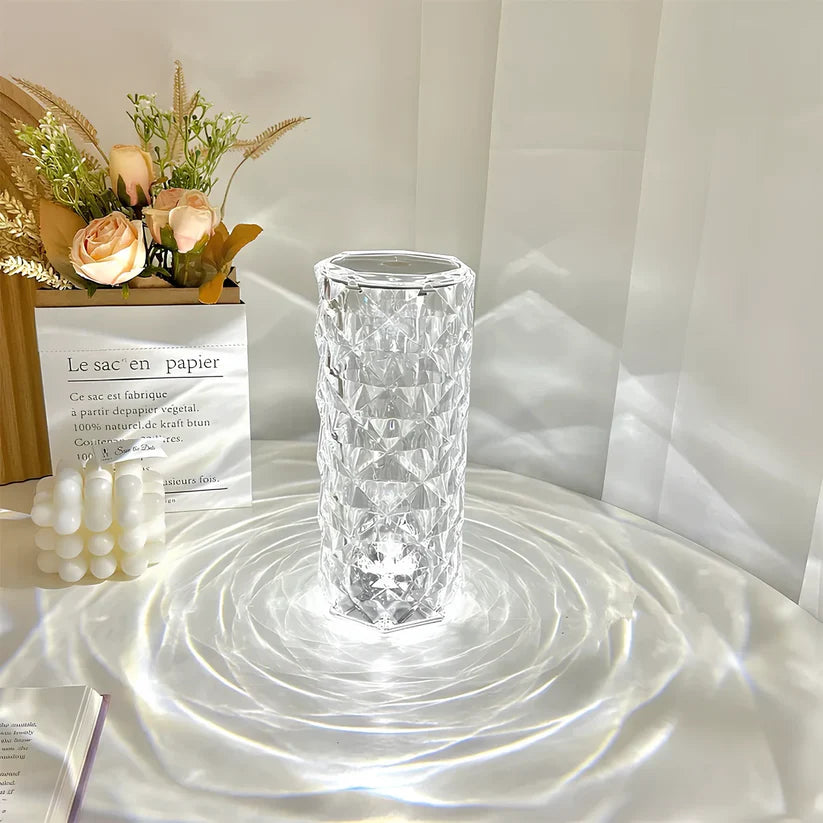 Lampe en cristal tactile