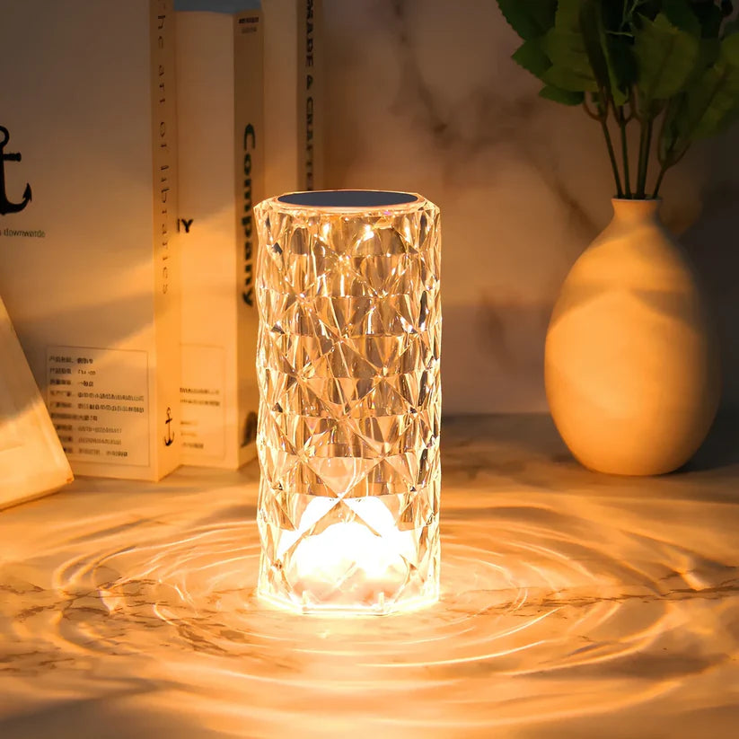 Lampe en cristal tactile